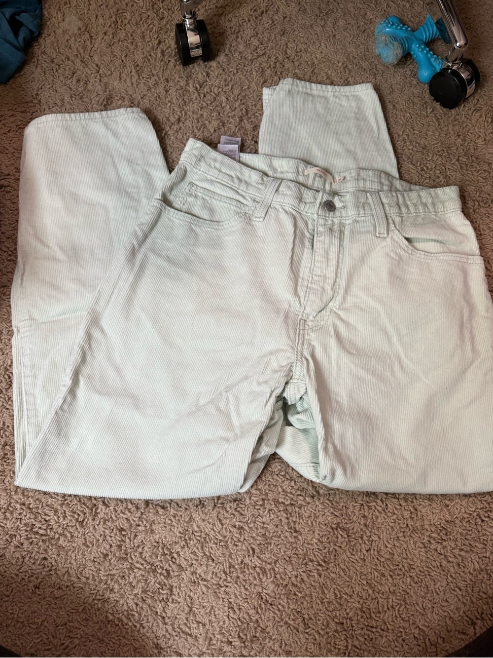 Straight Corduroy Jeans in Light Mint - Levi’s